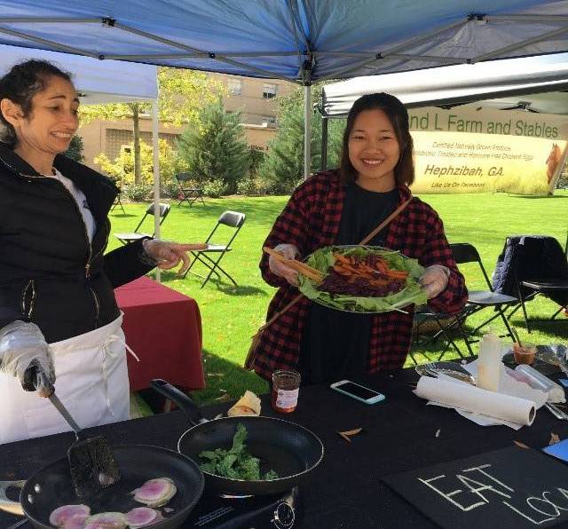 Nutrition Students Working with Local Farmers and Chefs Promoting Fruits and Vegetables Intake