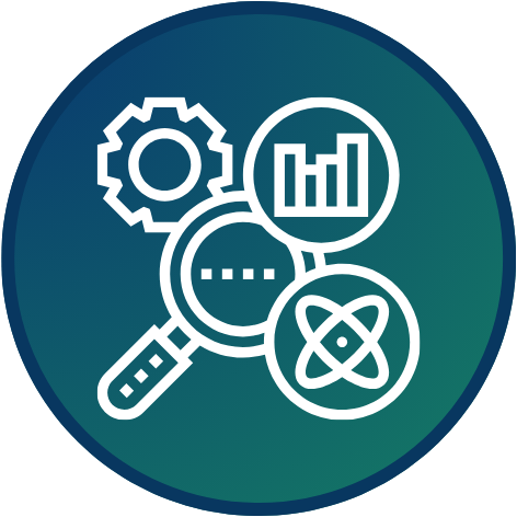 icon of a magnifying glass and documents