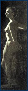 Female nude standing