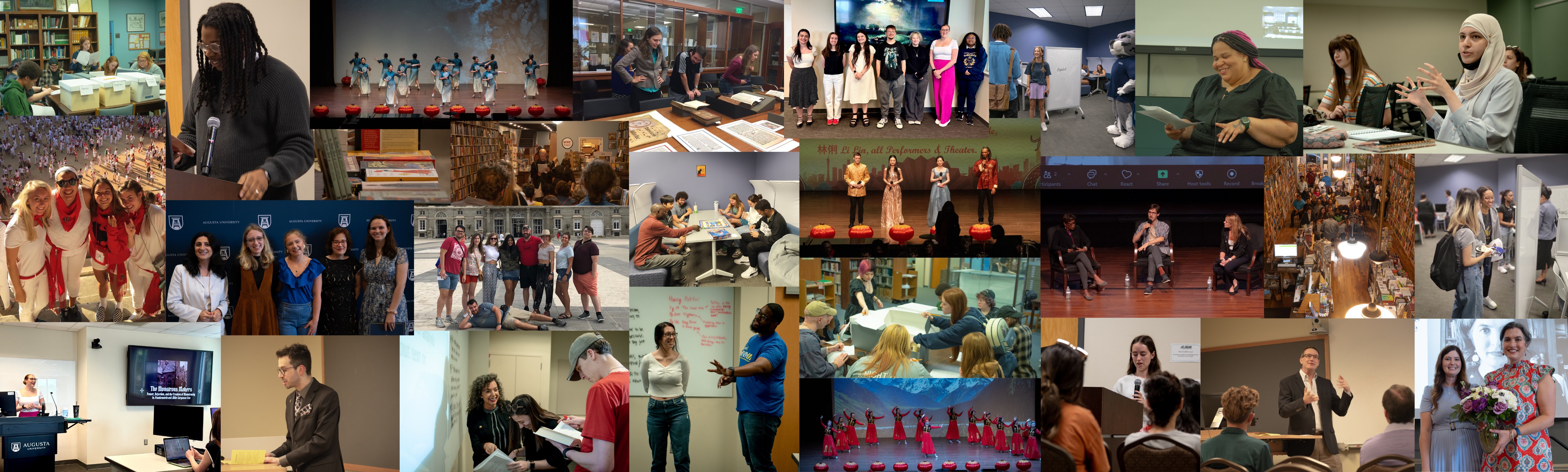 Collage of EWL students and faculty