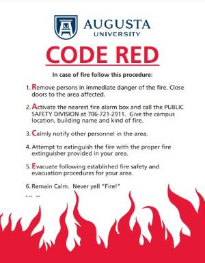 Code Red Fire Safety Poster