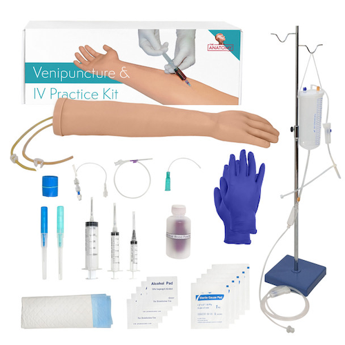 Vascular Trainer by Venipuncture and IV Practice Arm Kit