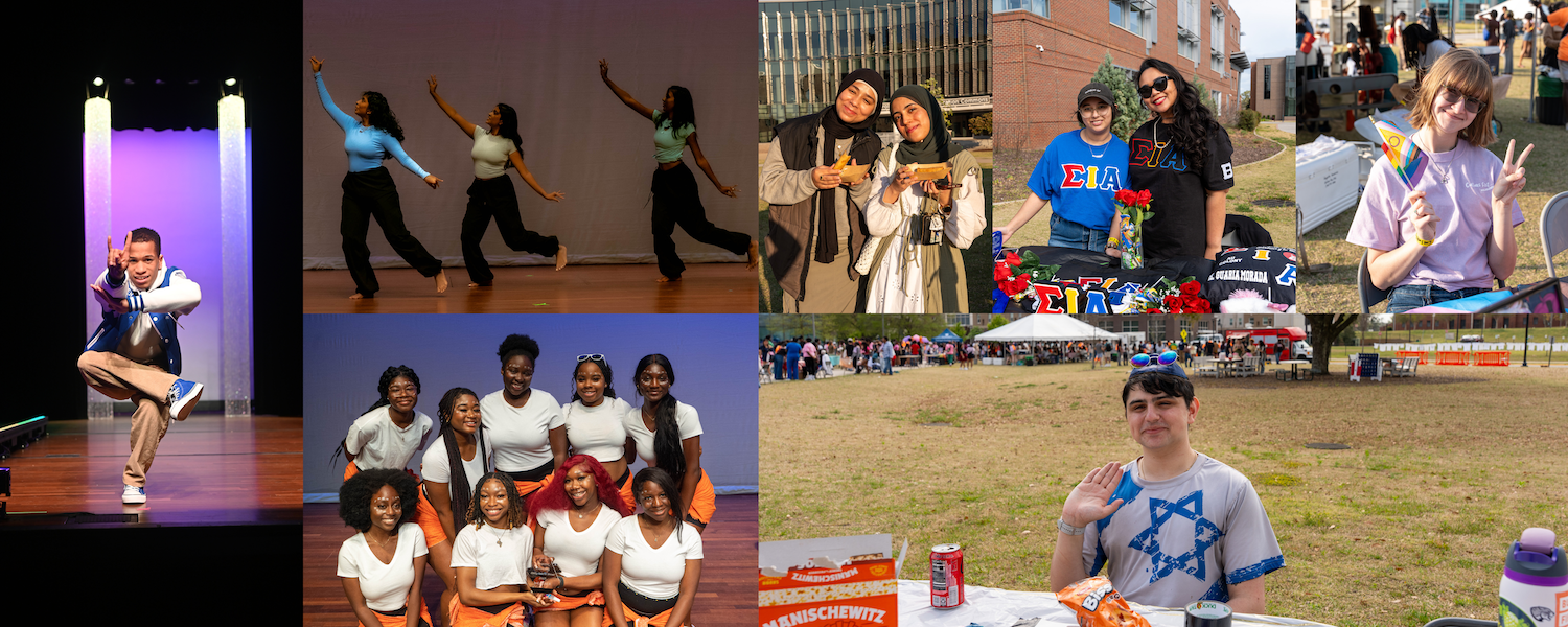 a collage of identity-based student orgs