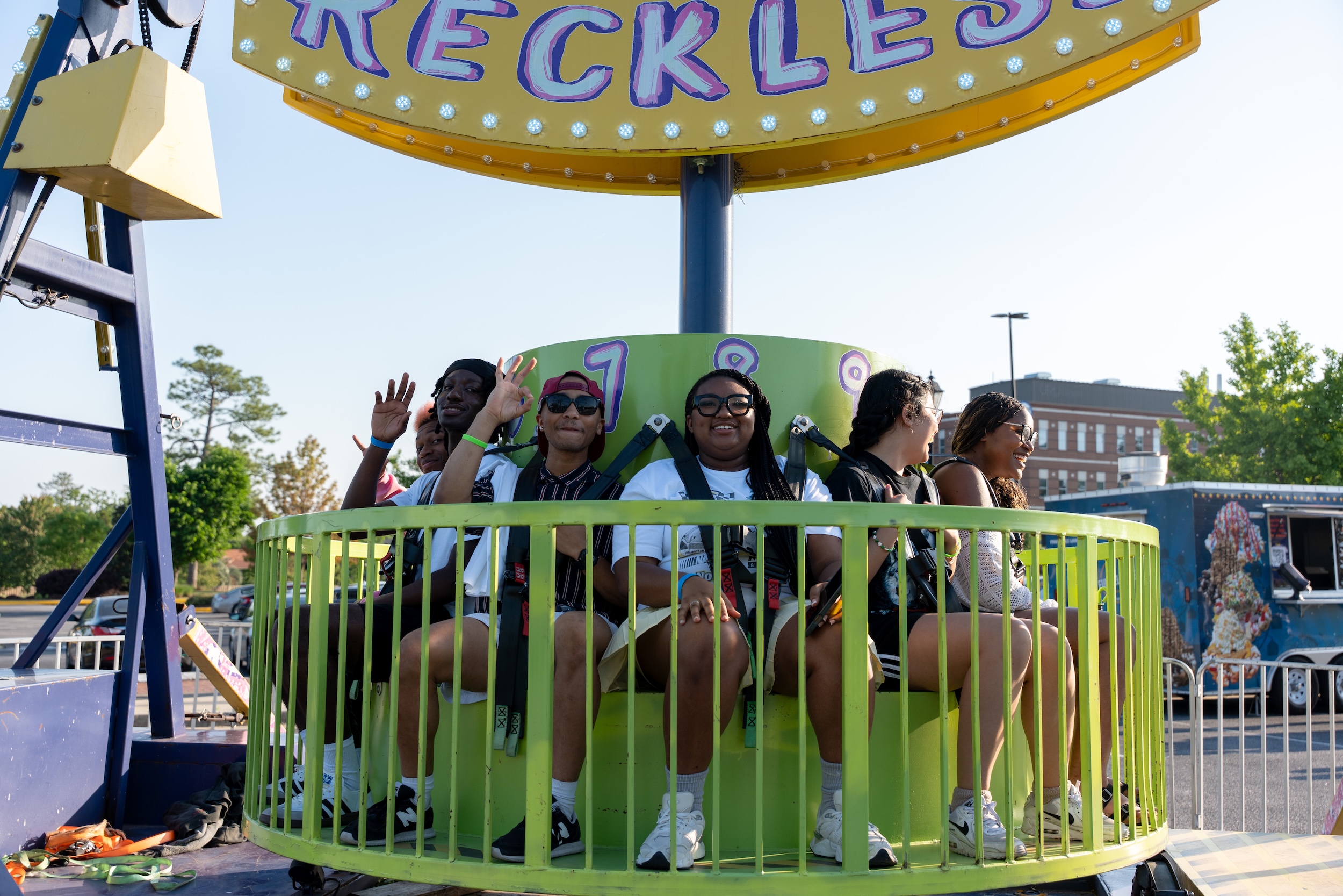 students on ride