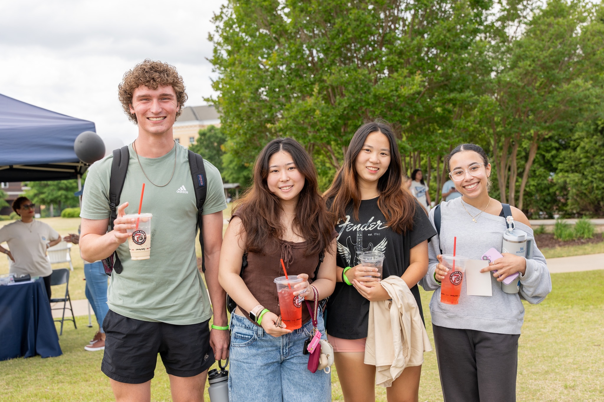 students outside jsac