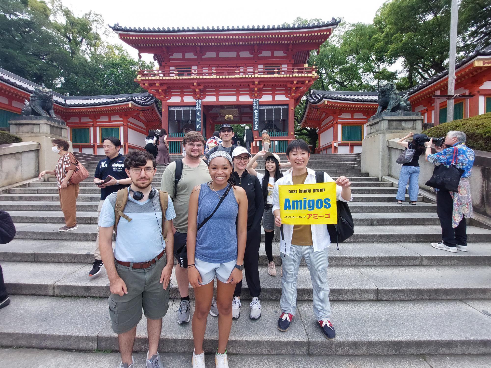 Small study abroad group